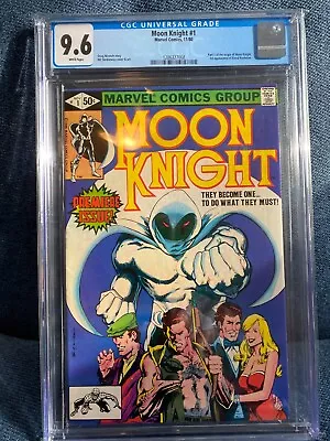 MOON KNIGHT #1 ORIGIN 1st SOLO 1980 Sienkiewicz 1st BUSHMAN MCU D+TV CGC NM+ 9.6 • $109.99