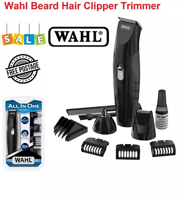 WAHL Beard Hair Shaver Clipper Trimmer Cordless Electric Rechargeable All In One • $69