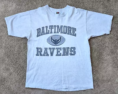 Vintage Baltimore Ravens Mens Large Gray Original Logo Bird 90s NFL • $24.99
