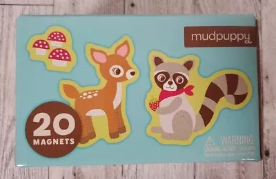 Mudpuppy Forest Friends Box Of 20 Magnets Ages 3+ W/Flaw NEW • $9.99