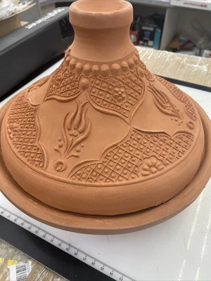 $24.99 • Buy Small Clay Tagine Pot For Cooking, Clay Moroccan Style Tagine. 11.4 Inch