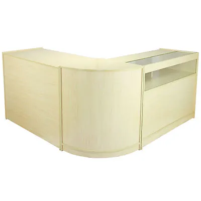 £499.99 • Buy Retail Counter Shop Display Storage Cabinets Shelves Glass Showcase Galaxy Maple
