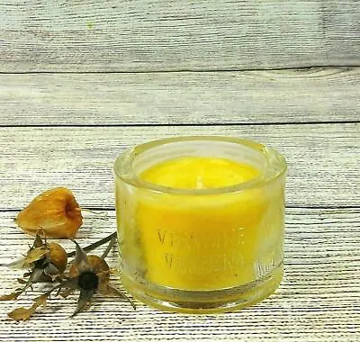 Yellow Candles Glass  Scented Round  Jar Candle Home Decor Perfume Holiday Gifts • $38.60