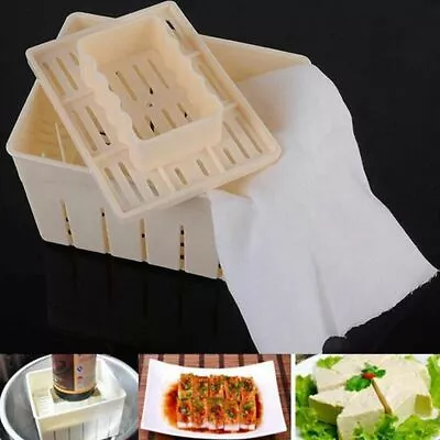 New Tofu Maker Press Mold DIY Homemade Tofu Cheese Cloth Cuisine Making Machine✅ • $13.48