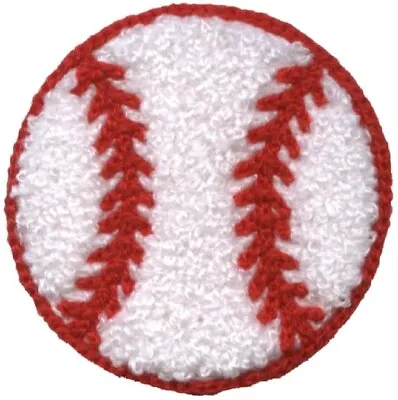$3.75 • Buy Chenille Baseball Applique Patch - Letterman Jacket, Sports 2-3/8  (Iron On)