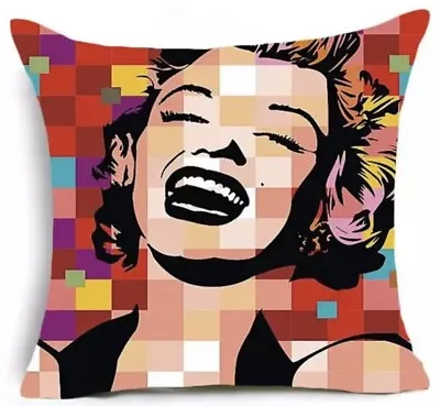 Marilyn Monroe Pillow Throw Pillow (Pillowcase Only) Pop Art Pillow • £13.49