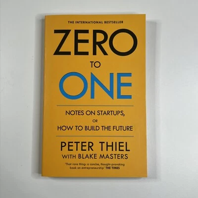 $19 • Buy Zero To One Notes On Startups By ‎Peter Thiel & Blake Masters (Paperback)