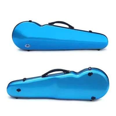 Blue Violin Case 4/4 Strong Durable Hard Shell Case 2 Bow Holder Full Size • $119.99