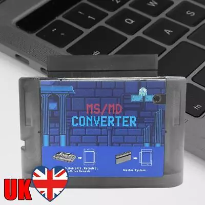 MS To MD Game Video Cassettes MS/MD Converters For Master System For Megedrive • £9.83