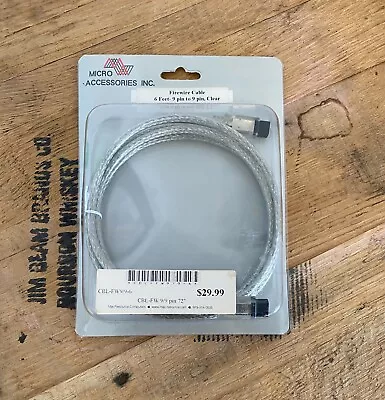 Firewire Cable 6ft 9 Pin To 9 Pin • $10