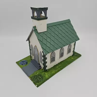 Hand Built Painted HO Model Railroad Train Building - Church • $12.97