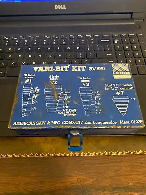 Lenox Electrician Hand Tools Vari-Bit Kit Model 30-890 New Old Stoc Ca 1990 • $50