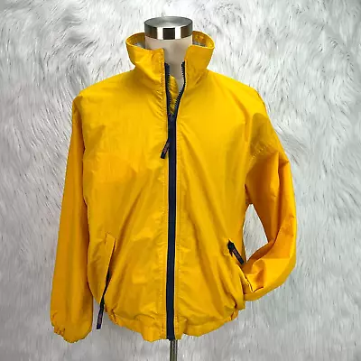 Dunbrooke VTG Mens Sz L Yellow Schooner HBO Sports Full Zip Lined Wind Jacket • $36.79