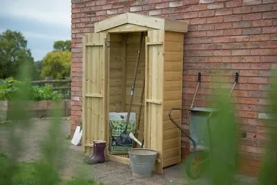 Shiplap Apex Tall Wooden Garden Tool Store - Patio Storage - Pressure Treated • £189.99