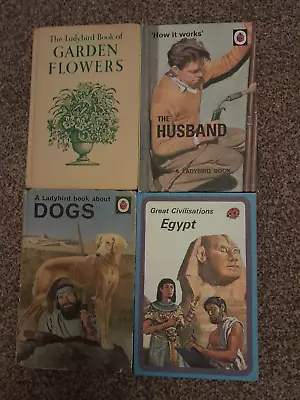 4   Books In The  Lady Bird Series Including Garden Flowers • £3.99