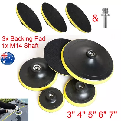 3x Polishing Grinding Backing Plate Hook Loop Pad For Sander Sanding Disc 3 - 7  • $14.99