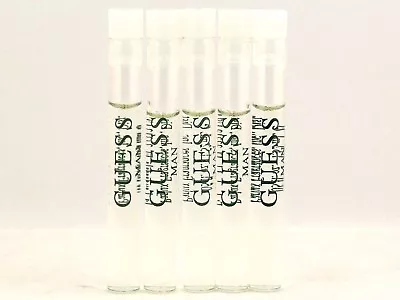 GUESS MAN EDT 1.52ml .05fl Oz X 5 COLOGNE SAMPLES VIAL LOT • $7.50