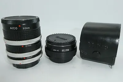 Vivitar 2x Tele-Converter For Canon FD + Extension Tube Set • £9.99