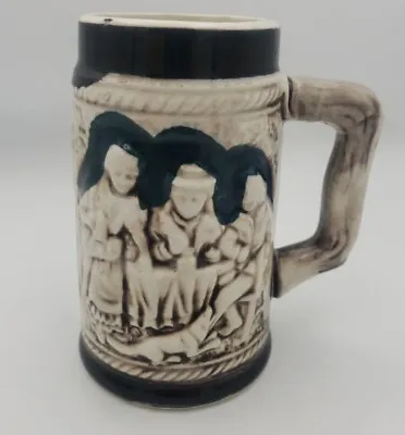 MEDIEVAL MUG BEER STEIN CUP 5  PAINTED CERAMIC RENAISSANCE Viking Folk LARP • $16.99