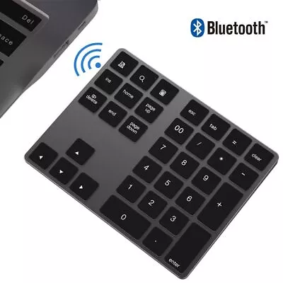PC Tablet 34 Keys Wireless Digital Keyboard Bluetooth-Compatible Numeric Keypad • $33.74