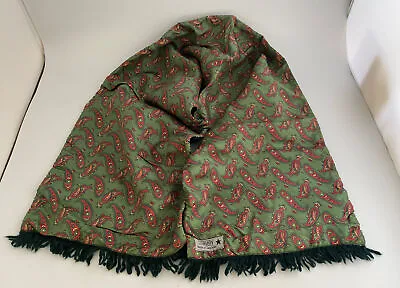 GENTS SCARF RETRO 1960s Sammy Vintage Bronze Turquoise Paisley PSYCHEDELIC Mod • £20