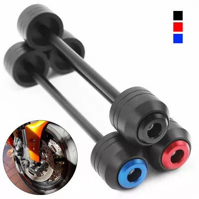 For YZF R1/M/S R6 MT07 MT09 MT10 Front Axle Wheel Crash Protector Fork Slider • $19.99