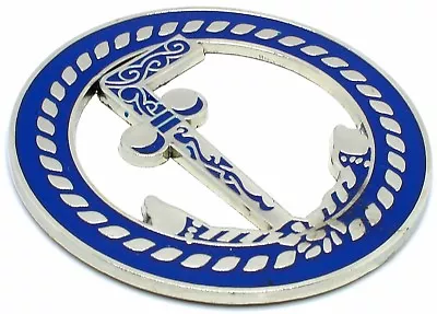 Masonic 3  Tubal Cane Stick And 2 Balls Car Emblem Blue // Silver DMCE16 • $14.99