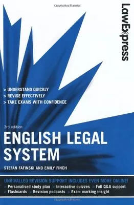 Law Express: English Legal System (Revision Gui... By Fafinski Stefan Paperback • £4.99