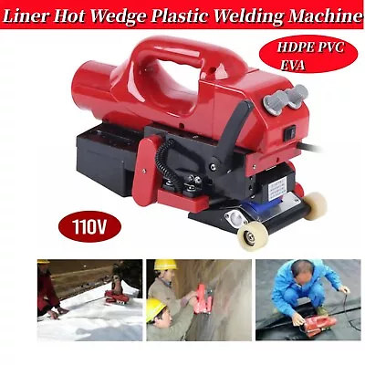 Lap Geomembrane Liner Hot Wedge Plastic Welding Machine HDPE PVC EVA Welder 110V • $635.55