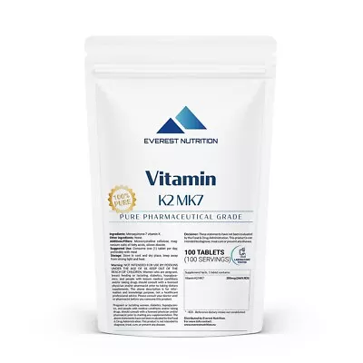 Vitamin K2 MK7 200mcg Tablets • $32.99