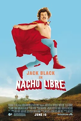 Free Same Day Shipping NACHO LIBRE Jack Black (B) Borderless 11x17 Poster • $13.99