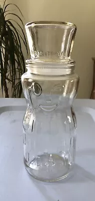 Vintage Planters Mr. Peanut Glass Jar 75th Birthday 1991 9.5  • $10