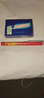 Cadbury Boost Playing Cards Cherry Ripe Pen Cards Unopened Pen Not Working  • $15