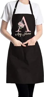 Personalised Custom Name Unisex Chef Apron Men Lady Cooking Baking Kitchen BBQ • £7.99