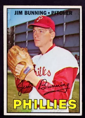 1967 Topps #560 Jim Bunning Philadelphia Phillies HOF  EX Plus   High Number • $108.99