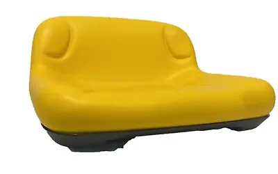 Tractor Seat Deluxe Yellow Low Back John Deere Riding Mower Made In USA 3 HOLE • $69.99