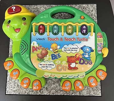 VTech Touch And Teach Turtle Educational Learning Toy ABC's Music Reading • $9