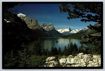 Postcard Montana Mountains Saint Mary Lake 94 • $4.95