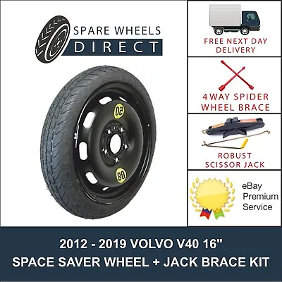 Volvo V40 2012 - 2019 16  Space Saver Spare Wheel + Jack Kit (f1) • £65