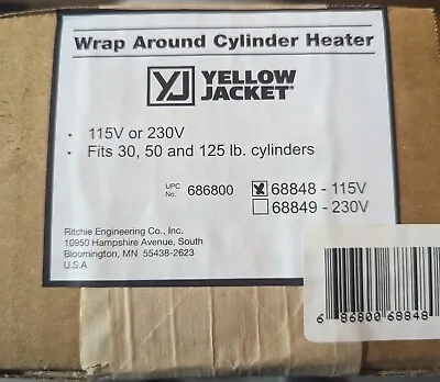 Yellow Jacket 68848 Wrap Around Refrigerant Cylinder Heater 115 VAC • $250