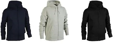 Mens PLUS BIG SIZE Plain Zip Up Hoody Hooded Sweatshirt Hoodie Zipper Top2XL-8XL • £13.99