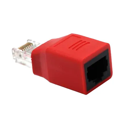 $7.17 • Buy   Adapter  Fe Cable Crossover Connector For Computer Red
