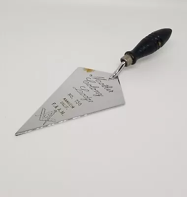 Vintage Masonic Trowel Letter Opener Mother Colony Lodge No. 750 Anaheim CA • $11.95