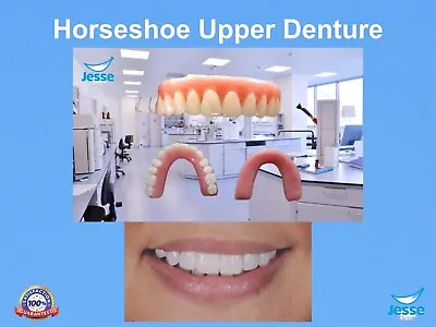 Denture Horseshoe UPPER Temporary Dentures / DIY Denture / MEDIUM UPPER • $85