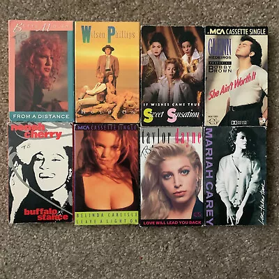 1990's Singles Cassettes Taylor Dayne Mariah Carey Wilson Phillips Neneh Cherry • $25