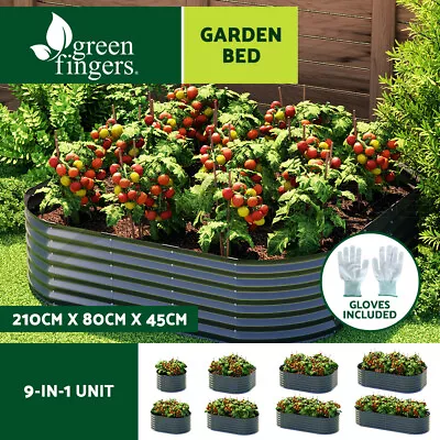 Greenfingers Garden Bed 9 In 1 Modular Planter Box Raised Container Galvanised • $84.95