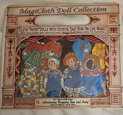 Vtg Magicloth Toy Collection  Classic Dolls Raggedy Ann And Andy Magnetic Doll  • $35