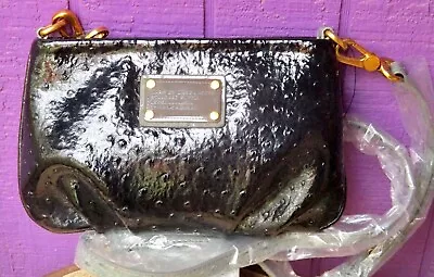 Marc Jacobs RARE Classic Q Percy Ostrich Embossed Leather Crossbody NWT Bag ( • $110