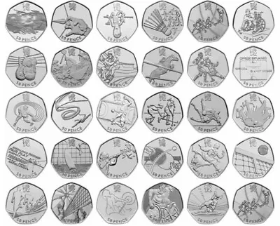 London Olympics 2012 Rare & Valuable UK 50p Coins Fifty Pence Circulated Sport • £2.95