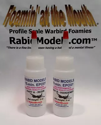 15-minute EPOXY GLUE 4 OZ SET (2x2oz) STRONG Industrial-strength Adhesive • $8.99